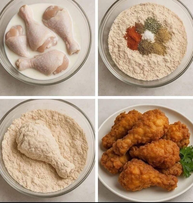 Air Fryer Buttermilk Fried Chicken Drumsticks