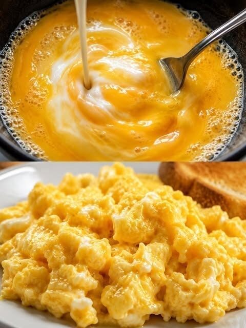 Creamy Silky Soft Scrambled Eggs